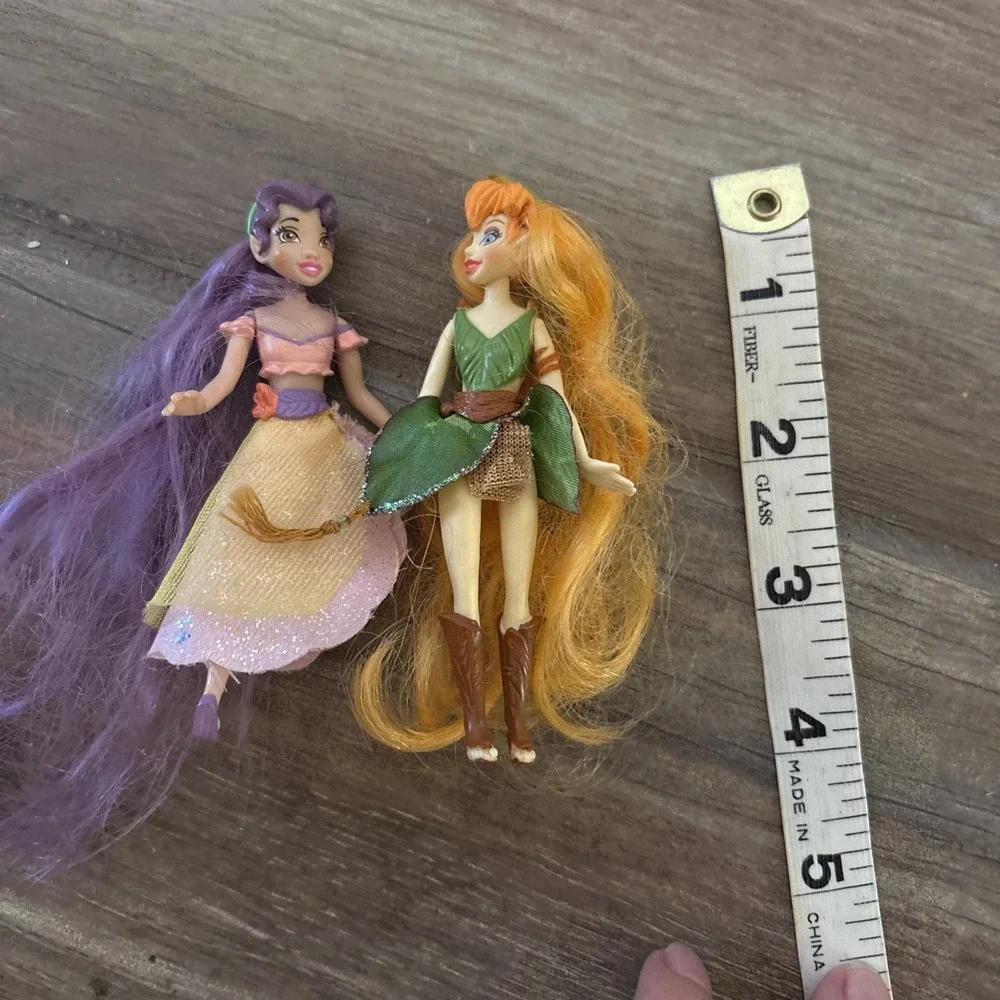 Disney Fairies Pixies Dolls Playset Tiny Mini Fairy Lot Of 2- See Notes